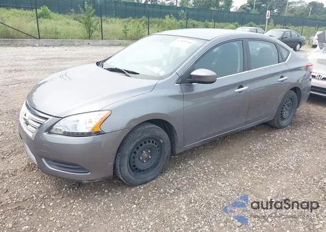 2015 Nissan Sentra S z USA, uszkodzony, nr VIN 3N1AB7AP5FY217578